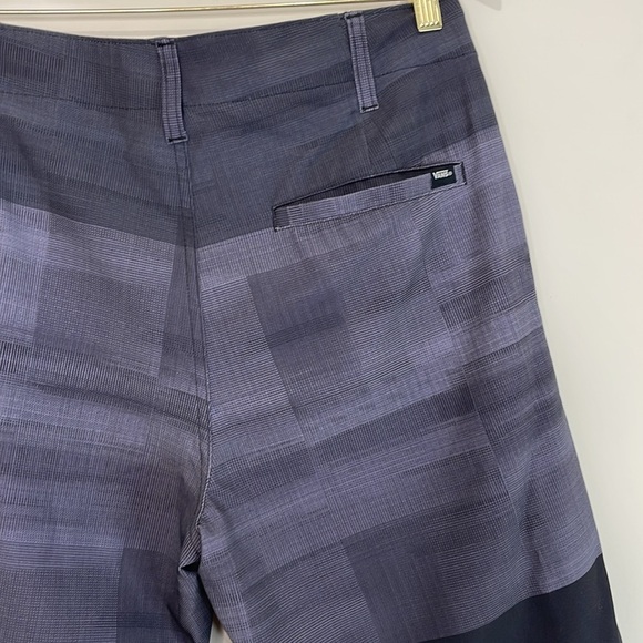 Vans Vanphibian Men’s Water Board Shorts Navy Blue Plaid Pockets Quick Dry 32 - Picture 7 of 13